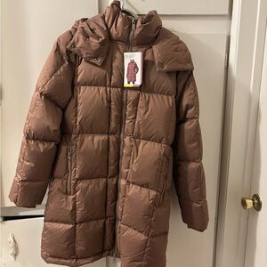 Mondetta Brown Hooded Puffer Parka NWT